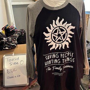 Torrid Supernatural Classic Long Sleeve Size 0